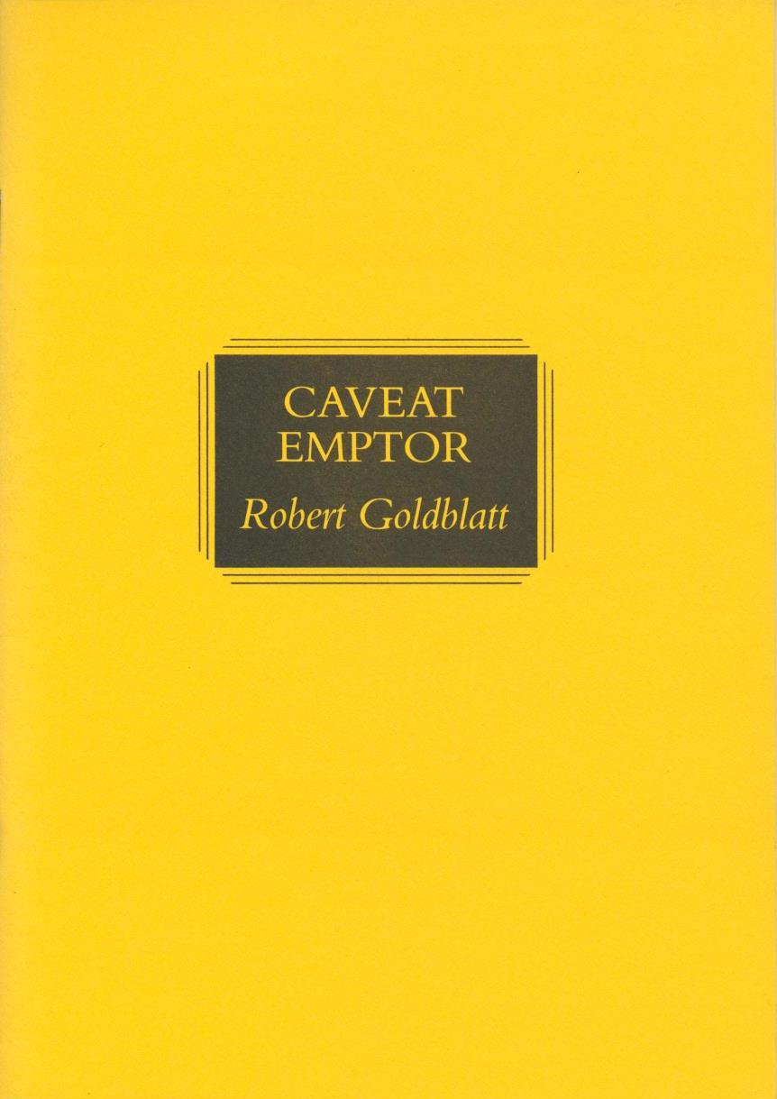 Caveat Emptor