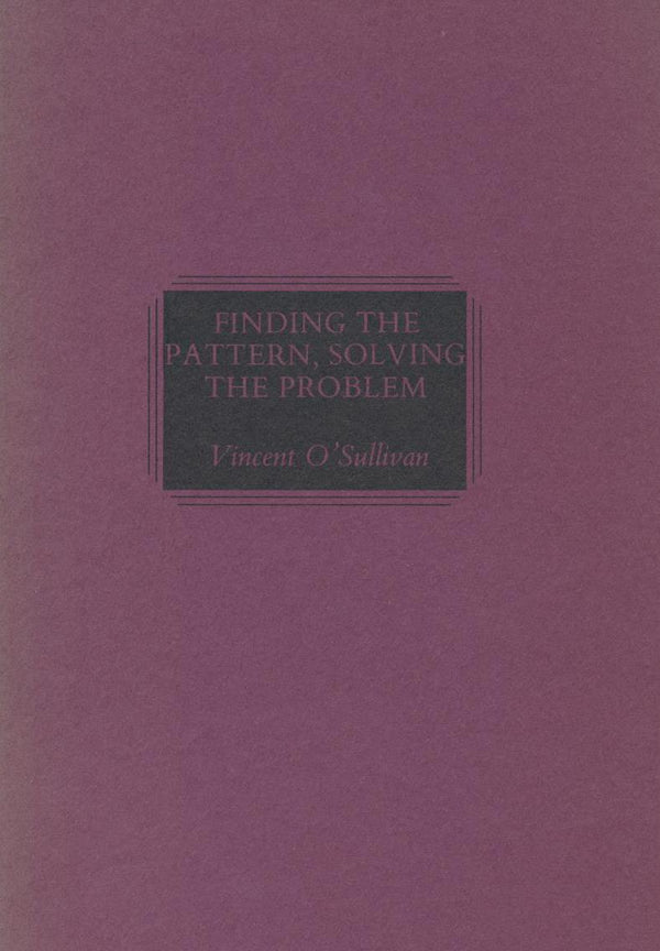 Finding the Pattern, Solving the Problem – Te Herenga Waka University Press