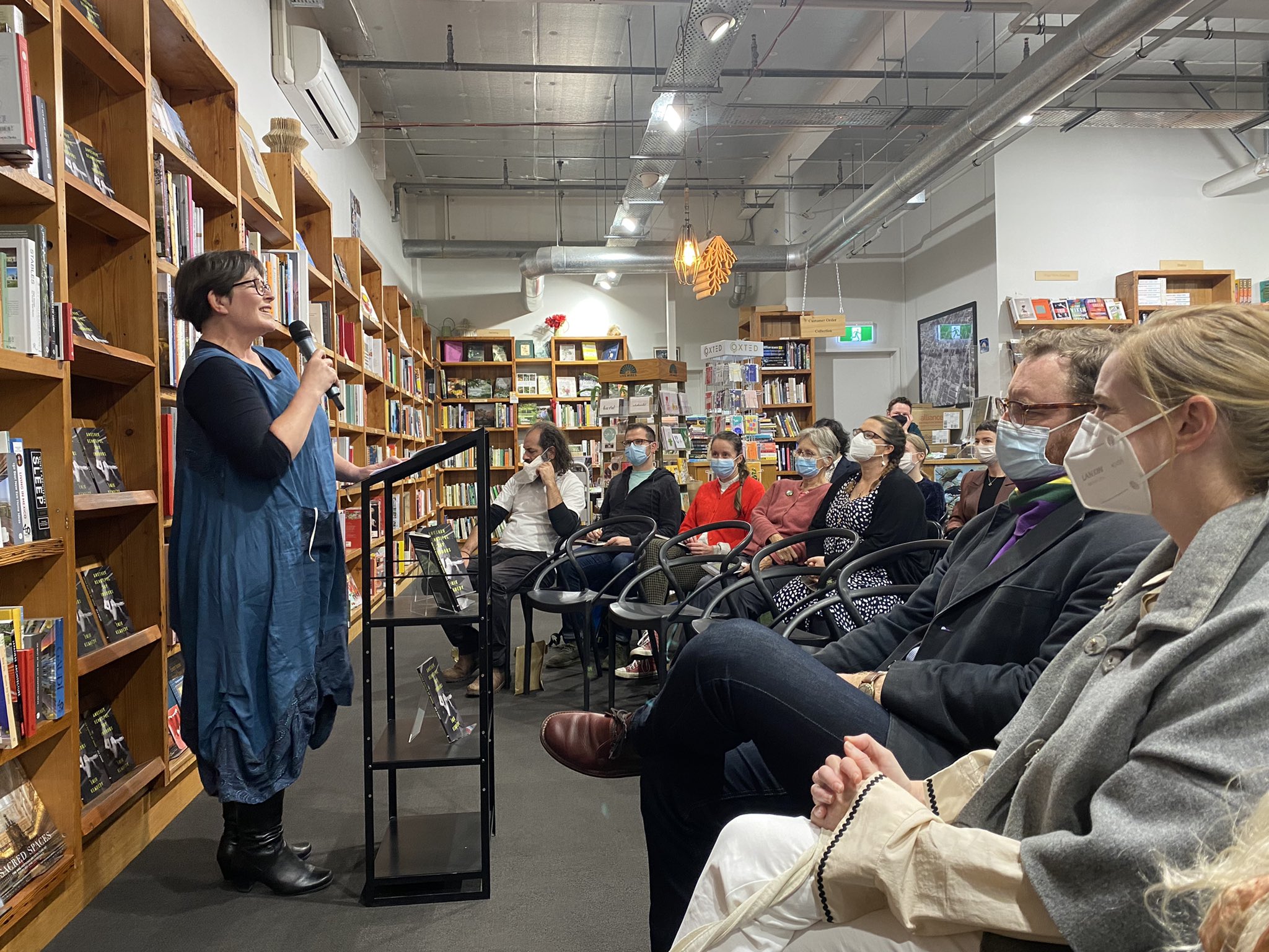 Joanna Preston launching Erik's bok